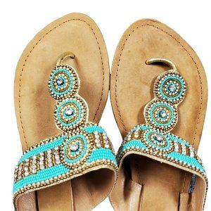 Details about NWT Ladies Z & L Multi-Colored Beaded Leather Fringe Sandals with zipper Details about NWT Ladies Z & L Multi-Colored Beaded Leather Fringe Sandals with zipper